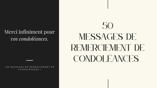50 messages de remerciement de condoléances