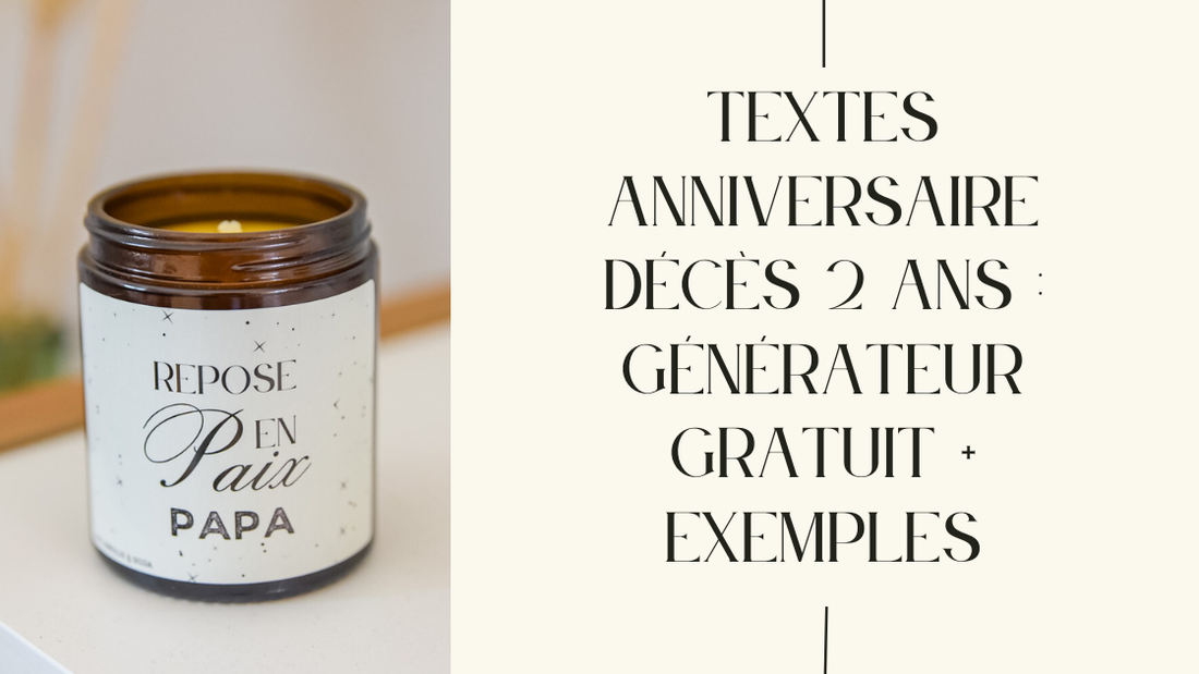 Textes Anniversaire Décès 2 ans