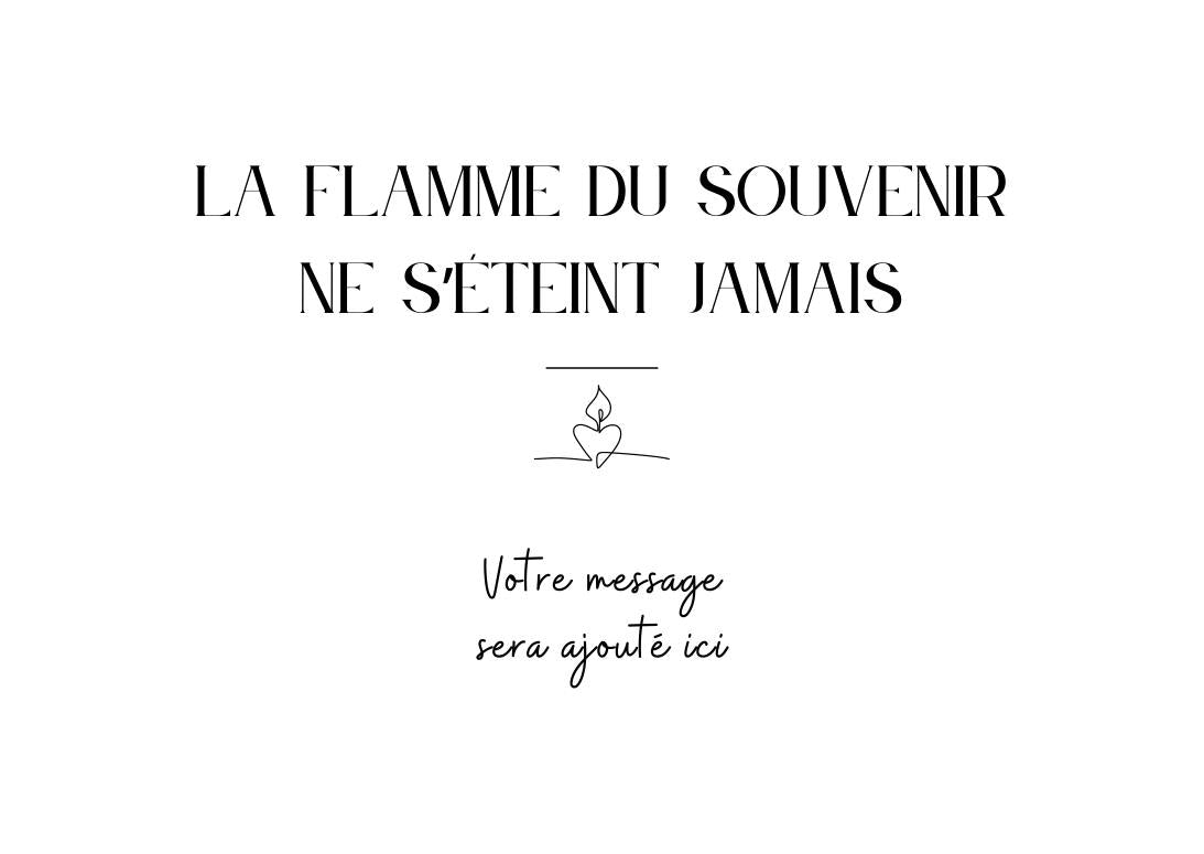 Carte de condoléances