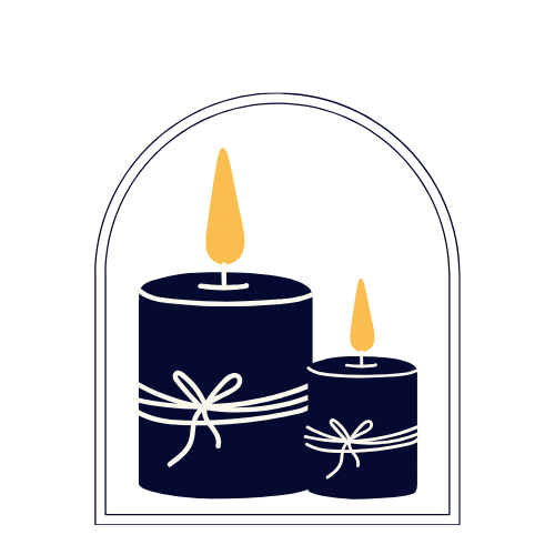 bougie deuil logo