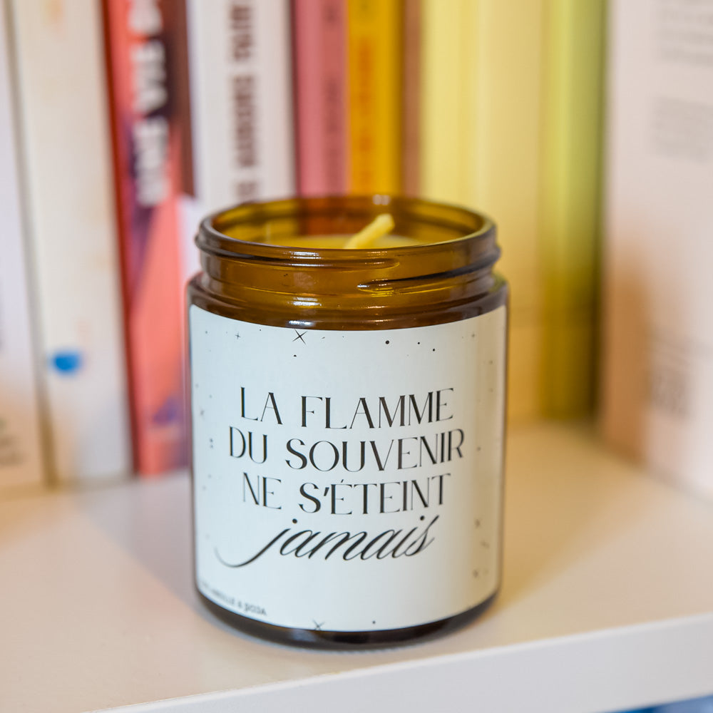 Bougie La flamme du souvenir ne s'éteint jamais