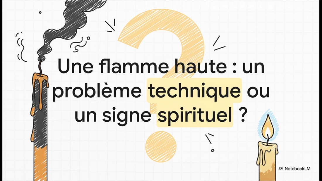 Pourquoi ma flamme de bougie monte très haut 