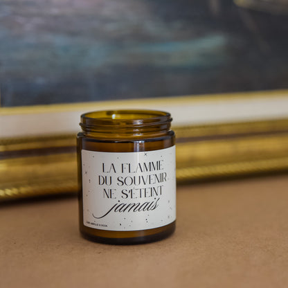 Bougie La flamme du souvenir ne s'éteint jamais