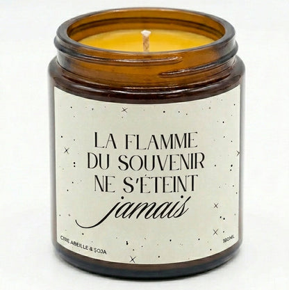 Bougie La flamme du souvenir ne s'éteint jamais