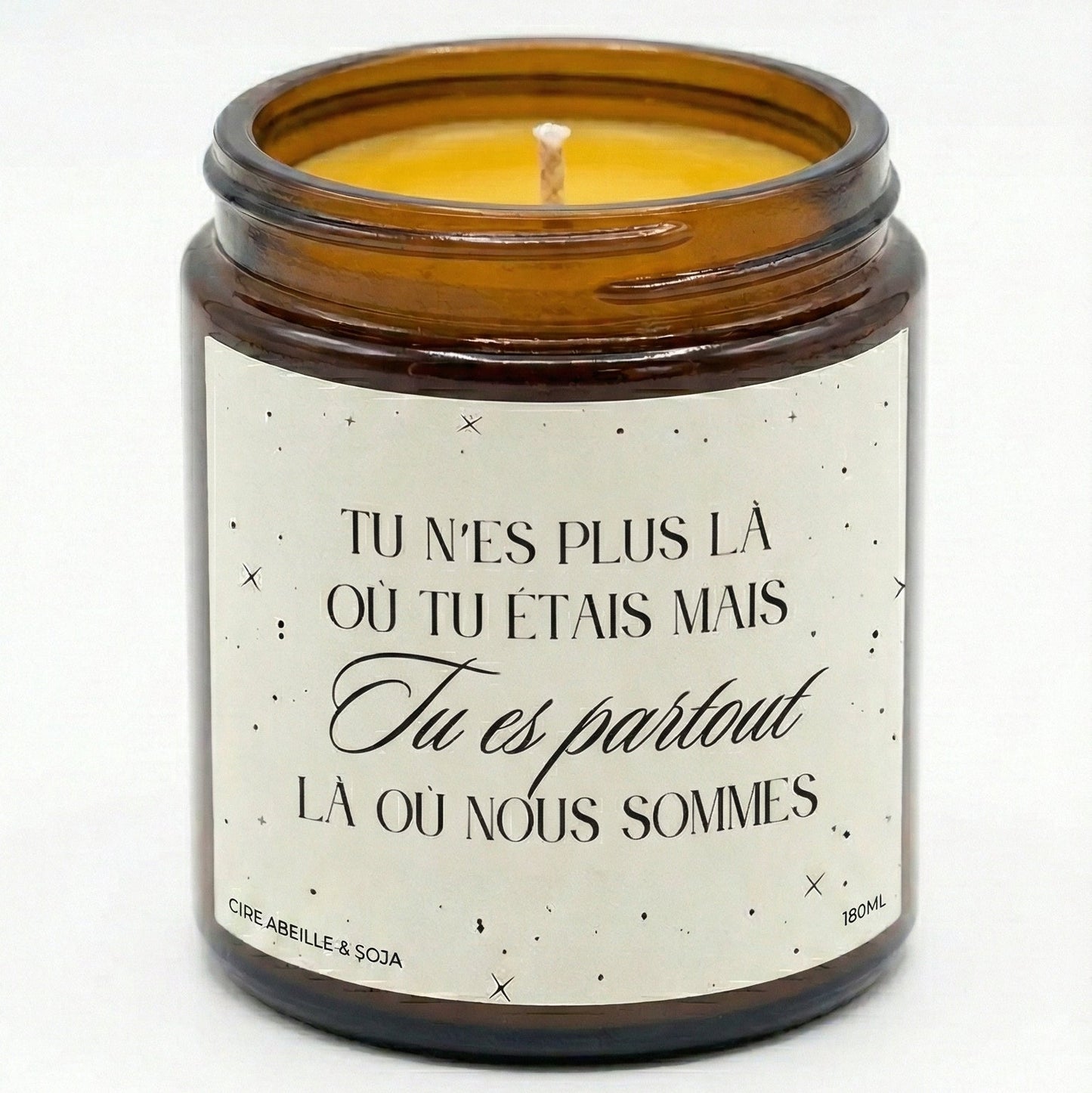 Bougie de condoléances Citation Victor Hugo