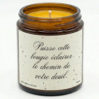 Bougie Puisse cette bougie éclairer le chemin de votre deuil